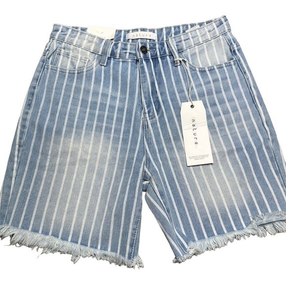 Nature high rise stripe shorts NWT small - Picture 1 of 6
